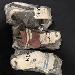 NEXT Cushioned sole cotton rich socks, size 3-5 1/2